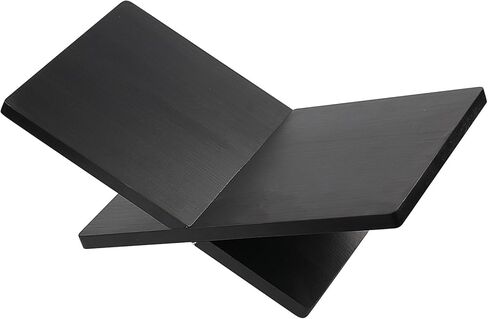 Solid Wood Book Stands - Book Display Stand, Cook Book Stand, Textbook Stand, Recipe Book Holder Stand, Open Book Holder, Black in Saudi Arabia
