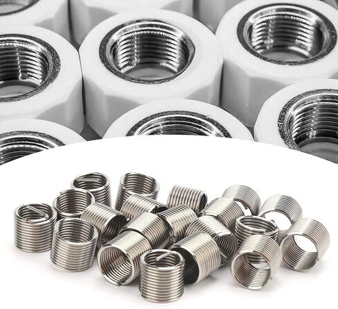 Wire Thread Insert Stainless Steel Repair Socket Kit for Thread Repair and Protection, 20Pcs M14x1.5x1.5D Wire Insert for Restoration in Saudi Arabia