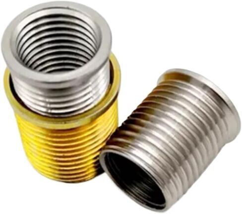 M10-M12/M12-M14/M14-M16 Carbon Steel Stainless Steel Spark Plug Repair Thread Insert Timesert Type Inserts1252(Stainless steel 304,M10X1M12X1X12.7) in Saudi Arabia