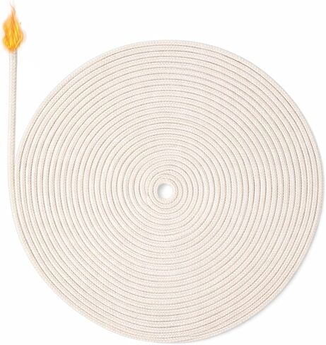 32.8 Feet 3mm Wick for Candles, Oil Lamp Wick Round Cotton Wicks for Kerosene Alcohol Lamp Lantern Candle Burner Stove Lighting and Decoration in Saudi Arabia