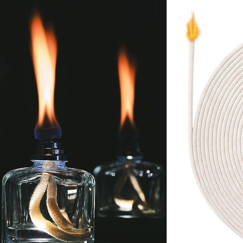32.8 Feet 3mm Wick for Candles, Oil Lamp Wick Round Cotton Wicks for Kerosene Alcohol Lamp Lantern Candle Burner Stove Lighting and Decoration in Saudi Arabia