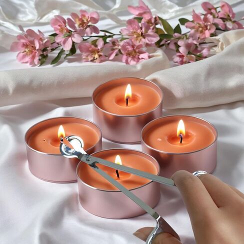 Candle Wick Trimmer，Professional Copper-Nickel Plated Candle Wick Trimmer 2-Piece Set, 7.09-inch Silver Scissors with Decorative Patterns, Candle Maintenance Tool with a Ball Head in Saudi Arabia