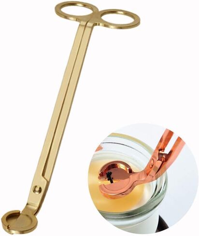 Candle Wick Trimmer, Polished Stainless Steel Wick Clipper Cutter, Controllable The Candle Flame, Reaches Deep Into Candles to Cut Spent Wicks, Allow Cleaner Burn and Prevent Soot Buildup in Saudi Arabia