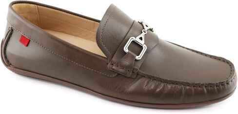 Mens Casual Comfortable Genuine Leather Driving Moccasins Classic Wall Street Fashion Buckle Loafer Slip On Breathable Driving Loafer in Saudi Arabia