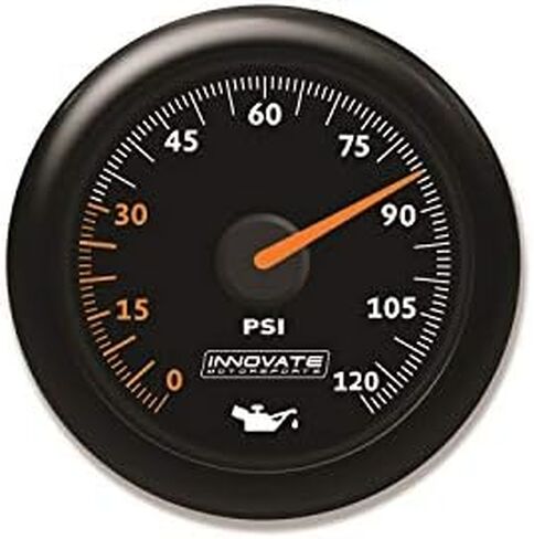 Innovate Motorsports 3859 Black MTX Analog Oil Pressure Gauge (0-120Psi - Dial) in Saudi Arabia