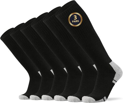 Ortis Cotton Full Cushion Over the Calf Socks OTC Knee High Thick Moisture Wicking Breathable Work Boot Thermal Warm in Saudi Arabia