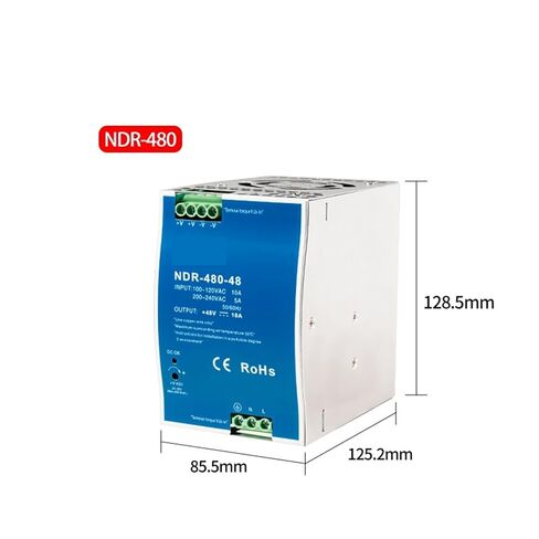 1 قطعة DIN الصناعية تحويل التيار الكهربائي سلسلة NDR 75 واط 120 واط 150 واط 240 واط 480 واط 100-240 فولت التيار المتناوب/تيار مستمر 12 فولت 24 فولت مصدر محول الطاقة (12 فولت ، 240 واط) in Kuwait