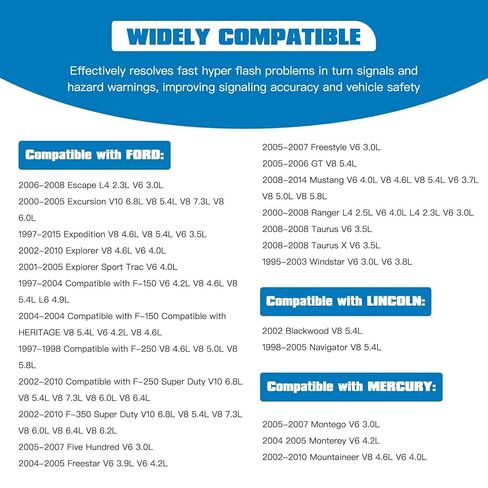 5 دبوس 12 فولت مرحل إشارة الانعطاف للأضواء مناسب لفورد 2005-2007 خمسمائة V6 3.0L، يستبدل 2L1T13350AA 2L1Z13350AA 56007348 56009711 5C3T13350AA in Kuwait