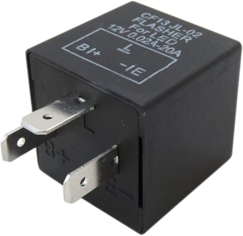 3-Pin 12V Flasher Relay Fix Light LED Lamp Turn Signal Hyper Flash CF13 JL-02 Relay يناسب 2013 شيفروليه سيلفرادو 2500 HD LT ممتد لاقط الكابينة 4 أبواب in Kuwait