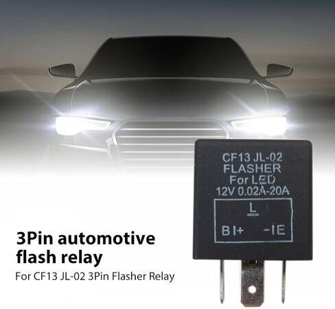 3-Pin 12V Flasher Relay Fix Light LED Lamp Turn Signal Hyper Flash CF13 JL-02 Relay يناسب 2013 شيفروليه سيلفرادو 2500 HD LT ممتد لاقط الكابينة 4 أبواب in Kuwait