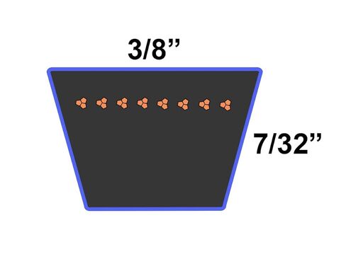D&D PowerDrive 75-330 Oregon Kevlar Replacement Belt, 30" Length, 0.38" Width in Saudi Arabia
