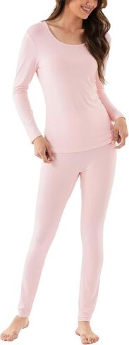 Bamboo Viscose Women's Long Johns Sets Thermal Underwear Long Sleeve Base Layer in Saudi Arabia