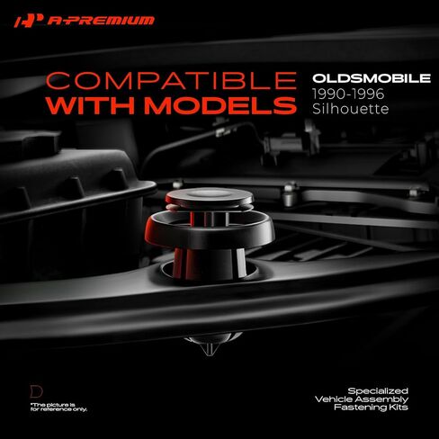 A-Premium 15 مقاسًا 42.88oz مجموعة مشابك تثبيت قفل نافذة الباب الممتص للصدمات متوافقة مع Oldsmobile Silhouette 1990-1996 Mud Shield Car 150 قطعة من المسامير البلاستيكية مثبتات الدفع، مع أداة إزالة in Kuwait
