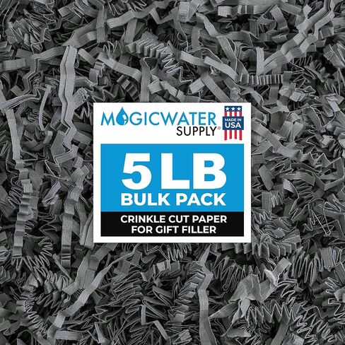 MagicWater Supply - 1 LB - Forest Green - Crinkle Cut Paper Shred Filler great for Gift Wrapping, Basket Filling, Birthdays, Weddings, Anniversaries, Valentines Day, and other occasions in Kuwait