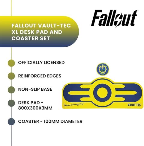 مجموعة وسادة مكتب وقاعدة من Fallout Vault-Tec XL in Kuwait