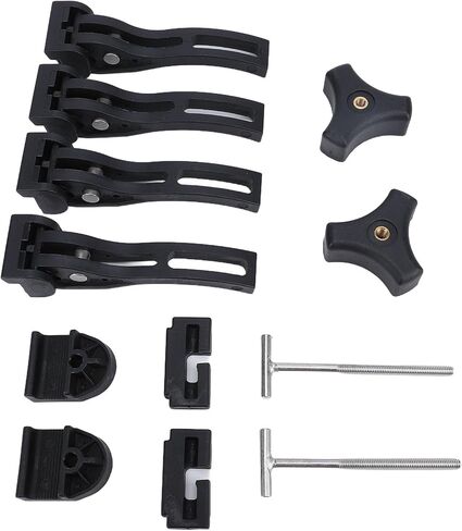 Truck Bed Cover Clamp with T , Screws, Sturdy Clamps, Security Enhancer for Pickup Truck. Fits Most Standard Truck Beds, Suitable for Cargo Safety in Saudi Arabia