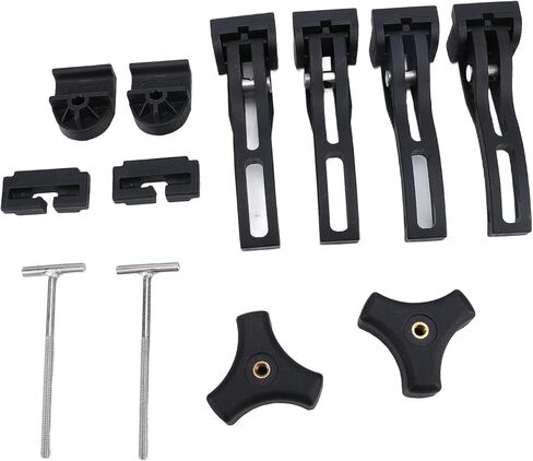 Truck Bed Cover Clamp with T , Screws, Sturdy Clamps, Security Enhancer for Pickup Truck. Fits Most Standard Truck Beds, Suitable for Cargo Safety in Saudi Arabia