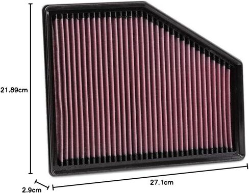 K&N Engine Air Filter: Increase Power & Acceleration, Washable, Replacement Car Air Filter: Compatible with 2015-2020 BMW (740i 518d, 520d & i, 525d, 530d, 530e, 530i, 540D, 540i, 620d, 630d) 33-3079 in Kuwait