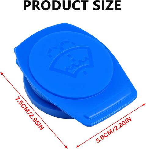 Windshield Wiper Washer Fluid Reservoir Tank Bottle Cap Cover Compatible with Porsche Cayenne 2003-2018, Plastic Washer Fluid Cap, Replaces Part Number 3Q0955455 (1) in Saudi Arabia