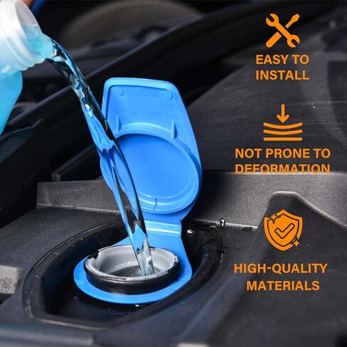 Windshield Wiper Washer Fluid Reservoir Tank Bottle Cap Cover Compatible with Porsche Cayenne 2003-2018, Plastic Washer Fluid Cap, Replaces Part Number 3Q0955455 (1) in Saudi Arabia