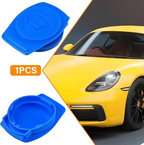Windshield Wiper Washer Fluid Reservoir Tank Bottle Cap Cover Compatible with Porsche Cayenne 2003-2018, Plastic Washer Fluid Cap, Replaces Part Number 3Q0955455 (1) in Saudi Arabia