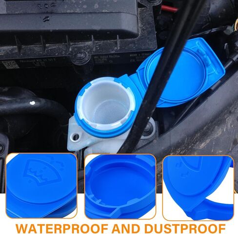 Windshield Wiper Washer Fluid Reservoir Tank Bottle Cap Cover Compatible with Porsche Cayenne 2003-2018, Plastic Washer Fluid Cap, Replaces Part Number 3Q0955455 (1) in Saudi Arabia