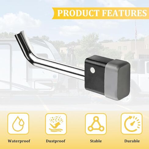 Trailer Hitch Receiver Lock, Padlock Style Trailer Hitch Pin Lock with Keys, Swivel Head 5/8" Dia Bent Pin for Class III IV 2 2-1/2 Inch Receiver, Universal for Truck Car RV in Saudi Arabia