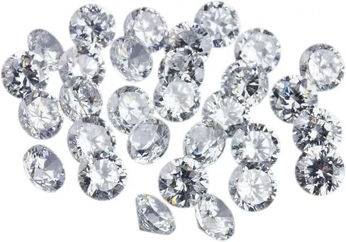 6.5 مم قطع مستدير من GIE معتمد من مختبر CVD Diamond (D Color VVS1 Clarity) تم إنشاء مختبر ماسي معتمد من الأحجار الكريمة لصنع المجوهرات in Kuwait