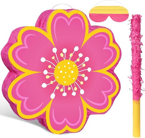 اوريهر مجموعة بيناتا على شكل زهرة الاقحوان تتضمن خفاش وعصابة عين وقصاصات ورقية للحفلات والربيع والصيف بيناتا هاواي بيناتا هيبي بوهو زهرة بيناتا لعيد الميلاد وحفلات استقبال المولود وحفلات الزفاف in Kuwait