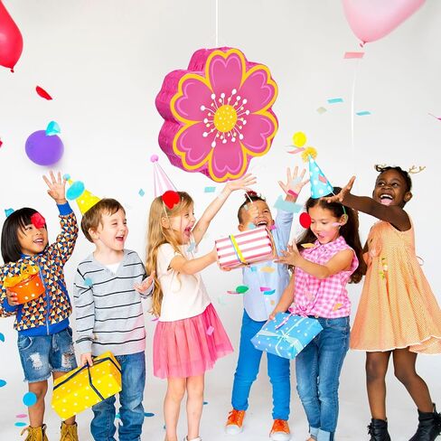 اوريهر مجموعة بيناتا على شكل زهرة الاقحوان تتضمن خفاش وعصابة عين وقصاصات ورقية للحفلات والربيع والصيف بيناتا هاواي بيناتا هيبي بوهو زهرة بيناتا لعيد الميلاد وحفلات استقبال المولود وحفلات الزفاف in Kuwait