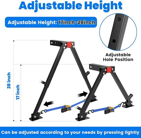 مثبت وصلة وصلة RV يناسب أجهزة الاستقبال مقاس 2 بوصة، ومقطورات السفر لشاحنات التخييم ومقطورات السفر ذات العجلات الخامسة، ارتفاع قابل للتعديل من 17-28 بوصة in Kuwait