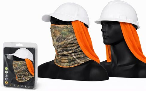 3-In-1 Neck Drape Shade with Built-In (stowable) Neck Gaiter & Dust/Face Mask | Road, Landscape, Construction, Roofing in Saudi Arabia