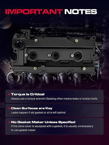 Front & Rear Engine Valve Cover with Gasket, Bolts, Cap Fit for Nissan 2002-2006 Altima, 2002-2008 Maxima, 2003-2007 Murano, 2004-2009 Quest, Infiniti 2002-2004 I35, V6 3.5L, 132648J102 in Saudi Arabia
