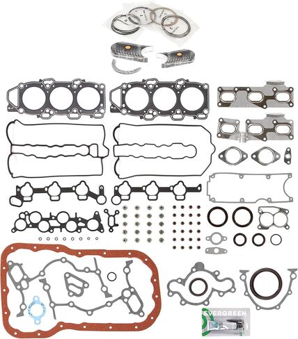 Evergreen SA-3129800509-3 مجموعة حشية كاملة محامل حلقات متوافقة مع/لـ 90-91 مازدا 929 3.0L DOHC JE-27 in Kuwait