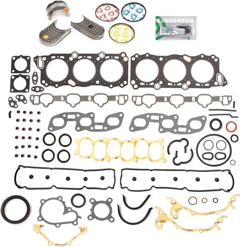 Evergreen SA-9761228087-6 Full Gasket Set Bearings Rings Compatible With/For 90-96 Nissan Infiniti 3.0 VG30DE VG30DETT in Saudi Arabia