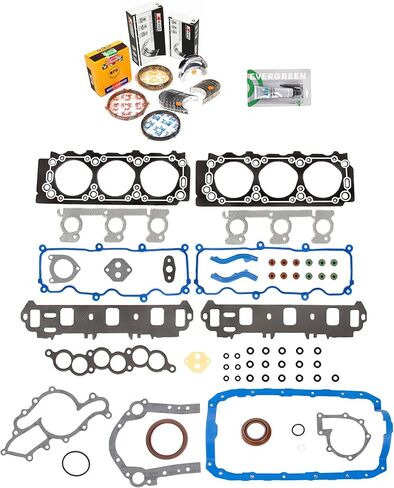 Evergreen SA-5494169359-5 Full Gasket Set Bearings Rings Fit 96-00 Ford Windstar Taurus Mercury Sable 3.0L in Saudi Arabia