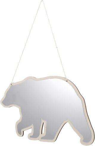 Healifty Cute Bear Acrylic Dressing Mirror Small Decorative Wall Hanging Mirror for Bedroom Nursery Compact Acrylic Room Décor in Saudi Arabia