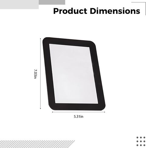 25 Pieces Acrylic Unbreakable Mirrors for Children, 5X7 in, Multi-Colored Frames for Crafting in Saudi Arabia
