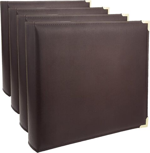 Pioneer 12 Inch by 12 Inch 3-Ring Sewn Oxford Scrapbook Binder, Burgundy in Kuwait