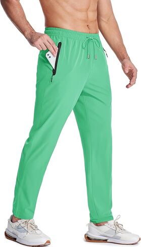 MAGCOMSEN Hiking Pants for Men Lightweight Workout Pants with Pockets Quick Dry Jogging Pants Gym in Kuwait