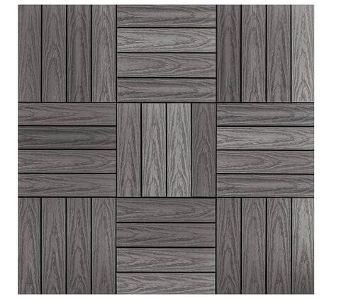 NewTechWood UltraShield Naturale 1 ft. x 1 ft. Quick Deck Outdoor Composite Deck Tile in Rainbow (10 sq. ft. per Box) in Kuwait