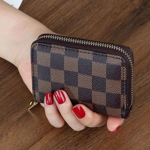 Wallet women, women's zipper credit card wallet, accordion card holder clip, keychain, business card holder in Saudi Arabia