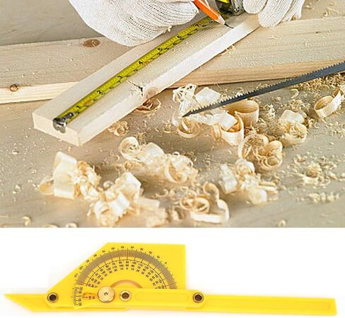 Plastic 180 Degree Pointer Protractor Angle Ruler, and, Accurate Reading, Easy to Fold for Angle Measurement in Saudi Arabia
