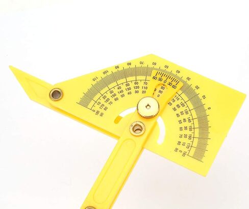 Plastic 180 Degree Pointer Protractor Angle Ruler, and, Accurate Reading, Easy to Fold for Angle Measurement in Saudi Arabia