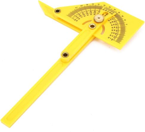 Plastic 180 Degree Pointer Protractor Angle Ruler, and, Accurate Reading, Easy to Fold for Angle Measurement in Saudi Arabia
