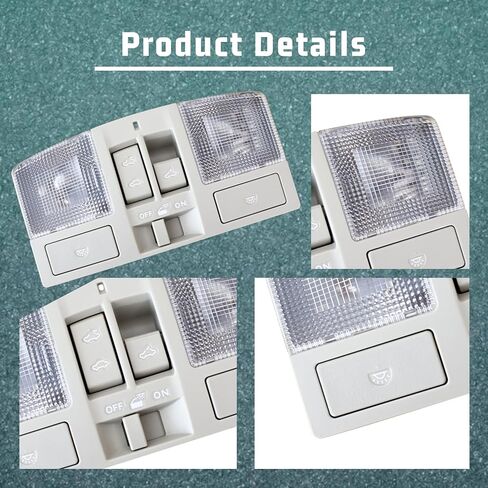 Overhead Console w/Sunroof Switch & Dome Light Compatible with Mazda3 2010 2011 2012 2013 Cab Interior Ceiling Roof Reading Lamp Accessories replace BBM6-69-970B-75 BBM669970B75 in Saudi Arabia