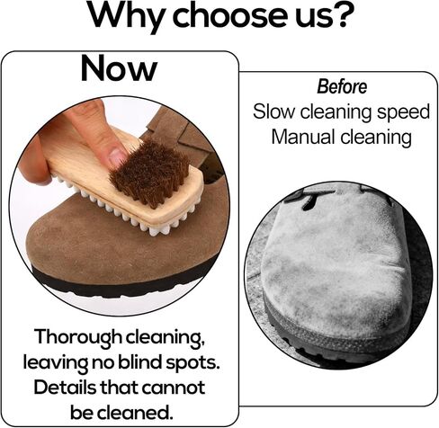 Suede Shoe Brush and Eraser Kit, 2-in-1 Suede Cleaning Brush with 2 Erasers Practical Shoes Cleaning Tools for Nubuck Boots Bags Sofa Purses in Saudi Arabia
