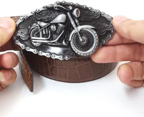 Ximimark 2 pcs Stylish Motorcycle Belt Buckle - Perfect Accessory for Bikers and Fashion Enthusiasts in Saudi Arabia