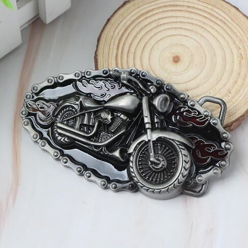 Ximimark 2 pcs Stylish Motorcycle Belt Buckle - Perfect Accessory for Bikers and Fashion Enthusiasts in Saudi Arabia
