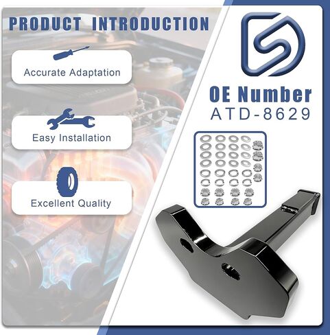 مجموعة أدوات إزالة محور العجلة السوداء 8629 - بديلة لأدوات ATD ATD-8629، متوافقة مع محاور مسامير محور العجلة 5/6/8 (السيارات والشاحنات) in Kuwait